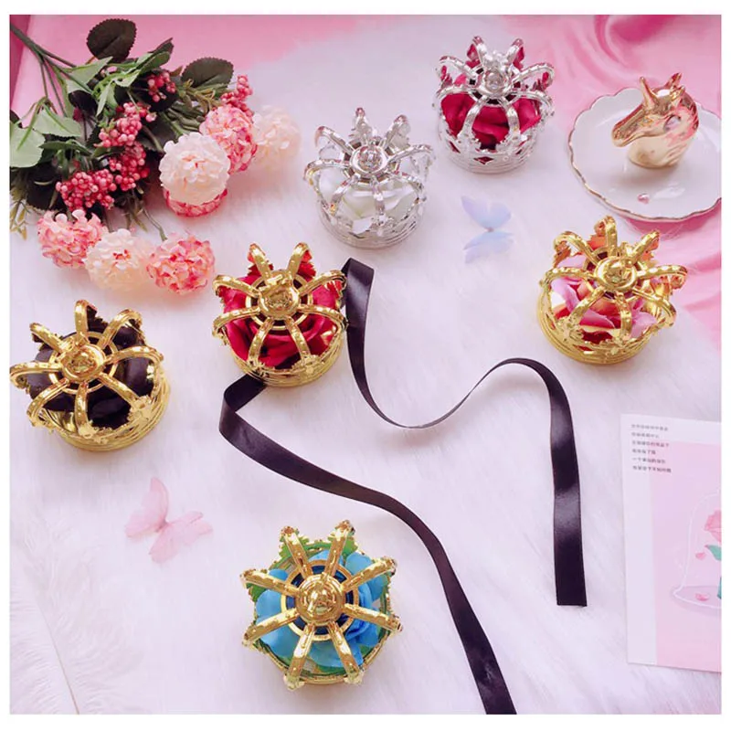 lolita crown hair accessories gorgeous rose band clip headdress golden cospaly | Тематическая одежда и униформа