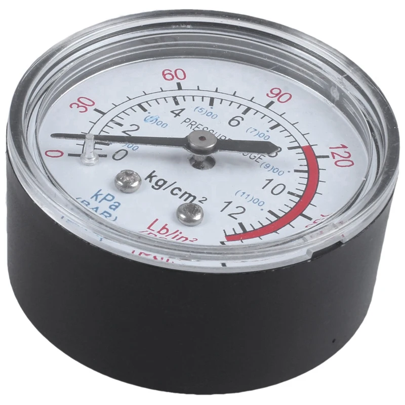 

Round 0-180 psi 13mm 1/4BSP Diameter Dial Comparator Air Manometer, Black