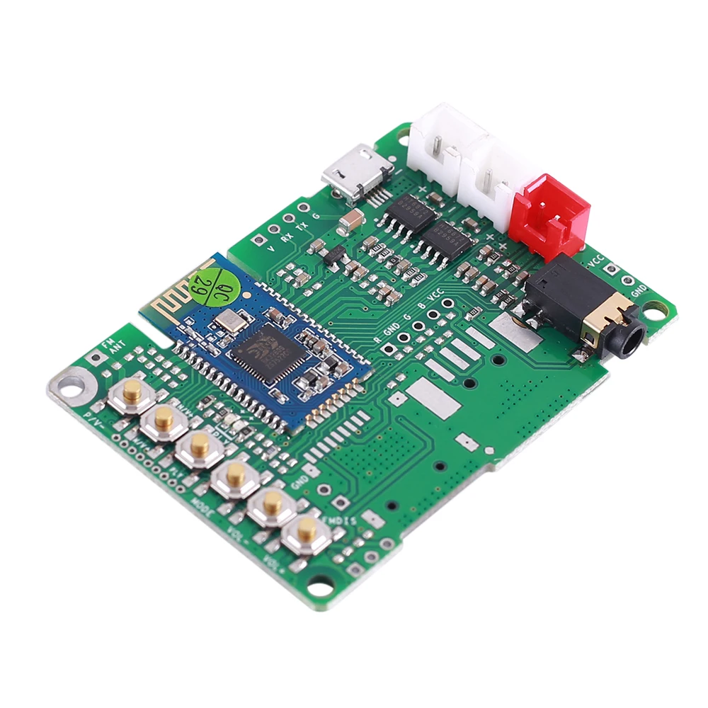 DC 5V двухканальный модуль усилителя Bluetooth BLE4.2 стерео 2x4W AUX аудио вход SPP |