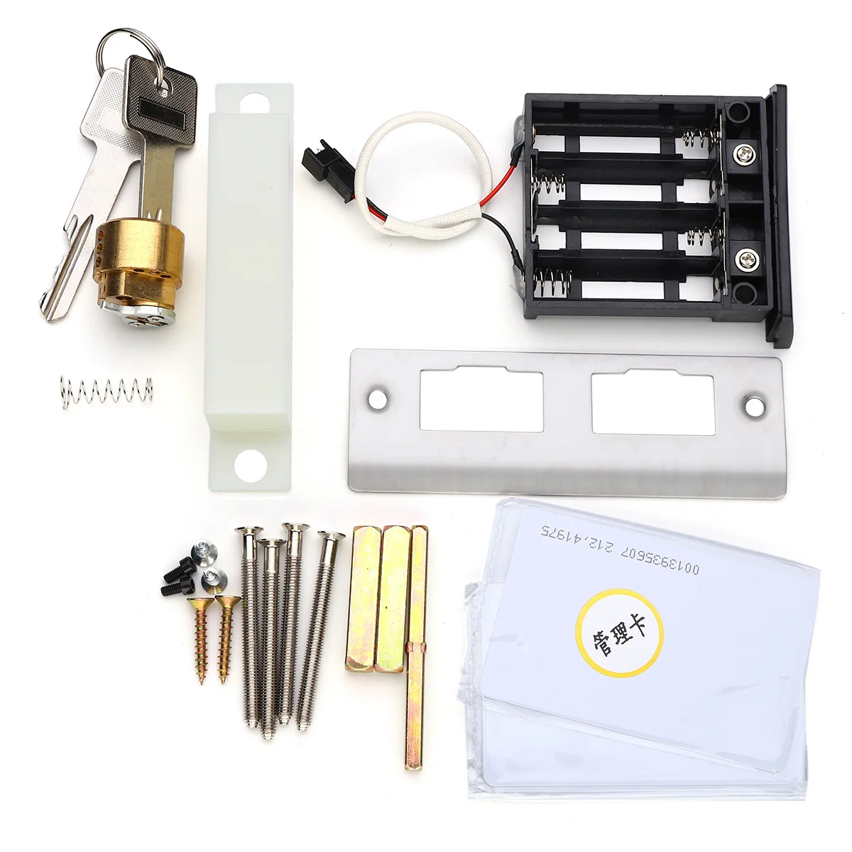 Safurance Digital Card Lock Security Stainless Steel Intelligent RFID Digital Card Key Unlock Hotel Door Lock System Door Locks