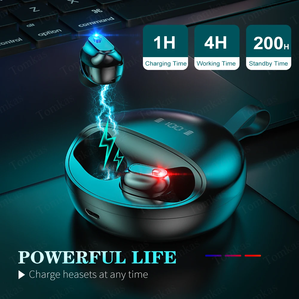 Беспроводные Bluetooth наушники TWS беспроводные с микрофоном и поворотом на 360