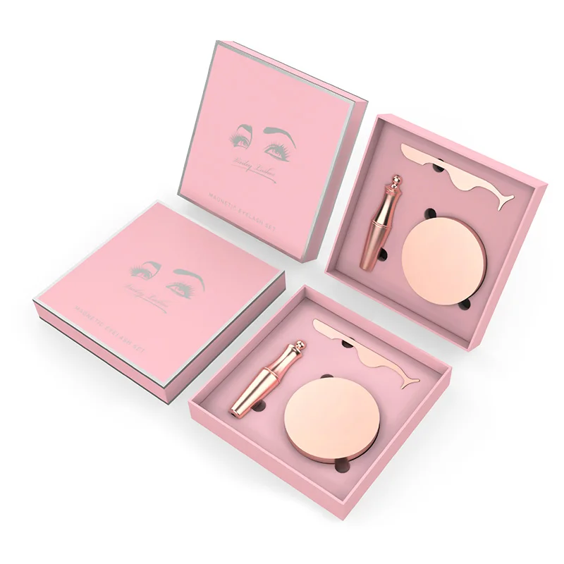 Норковые ресницы ручной работы натуральные и подводка для глаз набор