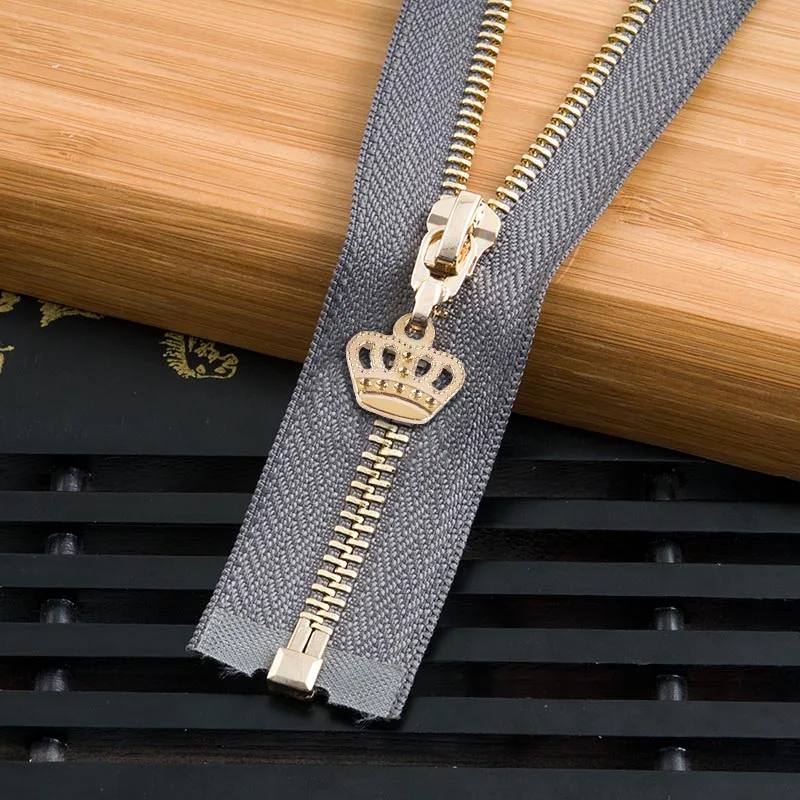 graygold85cm 1 шт. 85 см 120 см 5# Корона металлическая молния экологически чистое открытое пальто куртки застежки-молнии для шитья одежды молнии DIY ремесло KY964 - Цвет: graygold85cm
