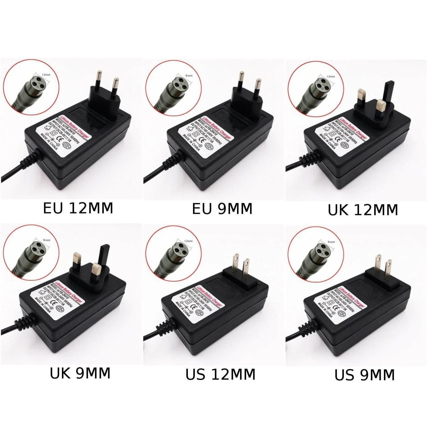 

29.4V 1A Lithium Battery Charger Adapter For Self Balancing Scooter Wheel AC 100-240V 50/60Hz Scooter Accessories