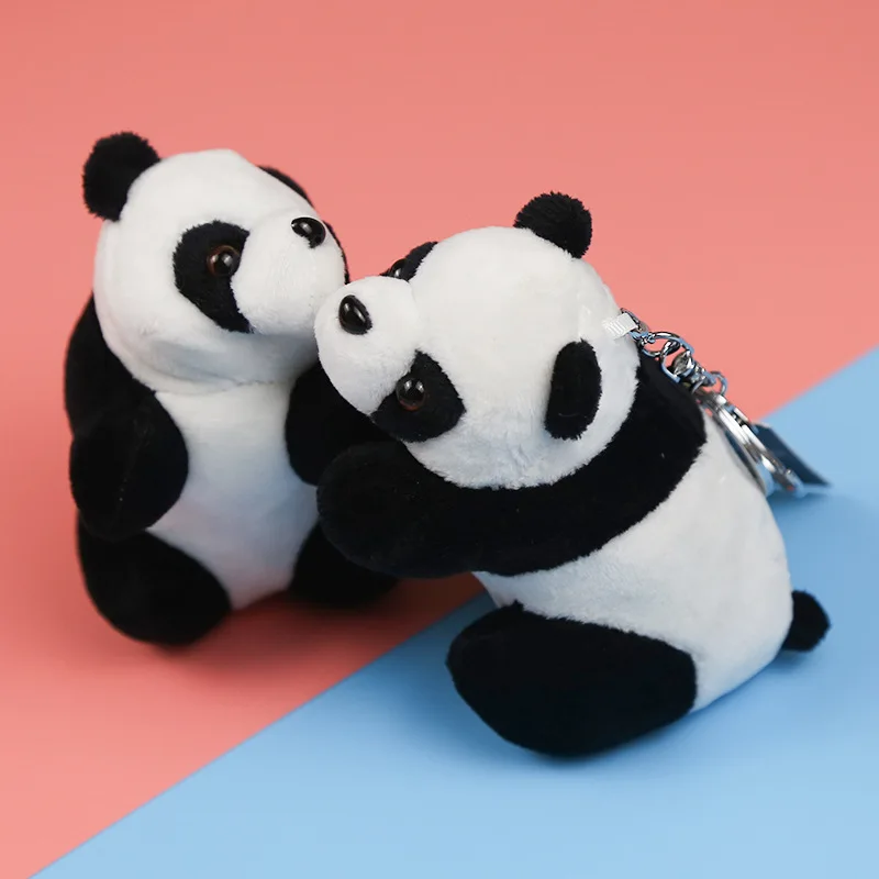 Новинка 10 см мультяшная панда плюшевый брелок забавная женская сумка мягкий для
