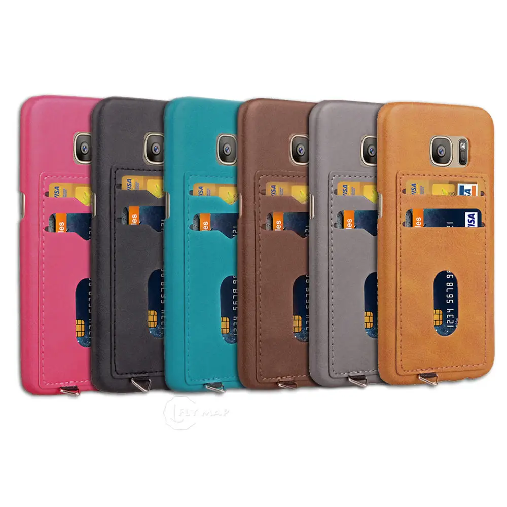 Чехол для телефона со скрытым слотом карт Samsung Galaxy S7 S 7 задняя крышка кредитной