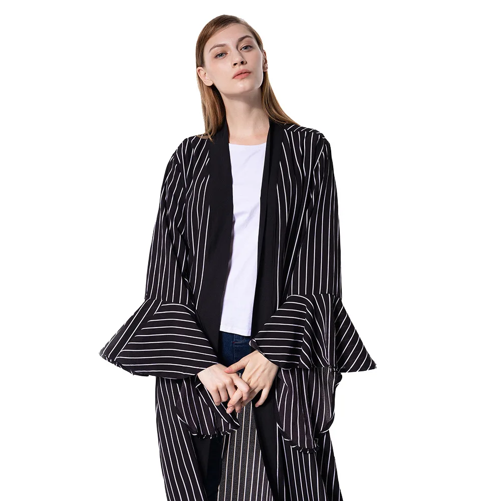 Мусульманское платье мусульманская мода Ближневосточная Арабская полоска