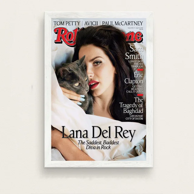 Lana Del Rey поп музыка певица модель художественная живопись Шелковый Холст плакат настенный домашний декор - Цвет: 3