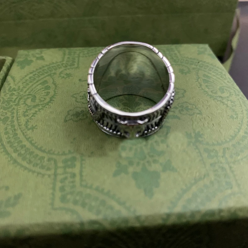 Мужское и женское кольцо из серебра 925 пробы с бирюзой | Украшения аксессуары