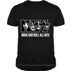 Футболка Kiss Band для участников рок-н-ролл, футболка из хлопка, мужская летняя модная футболка, европейский размер