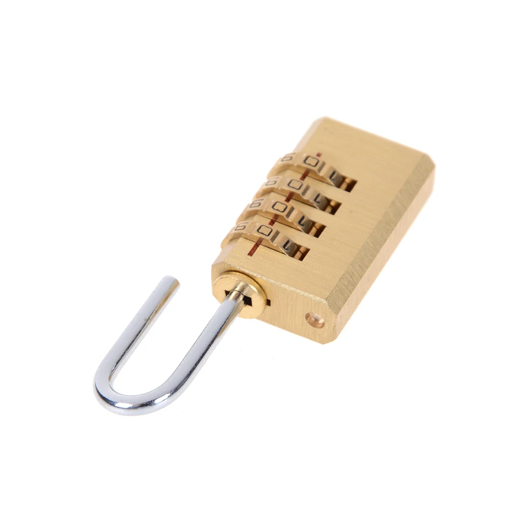 1Pcs 6cm x 2cm 1cm Combination Padlock Resettable for Travelling Bag Door 4 Digits Number Password Code Lock mini | Обустройство дома