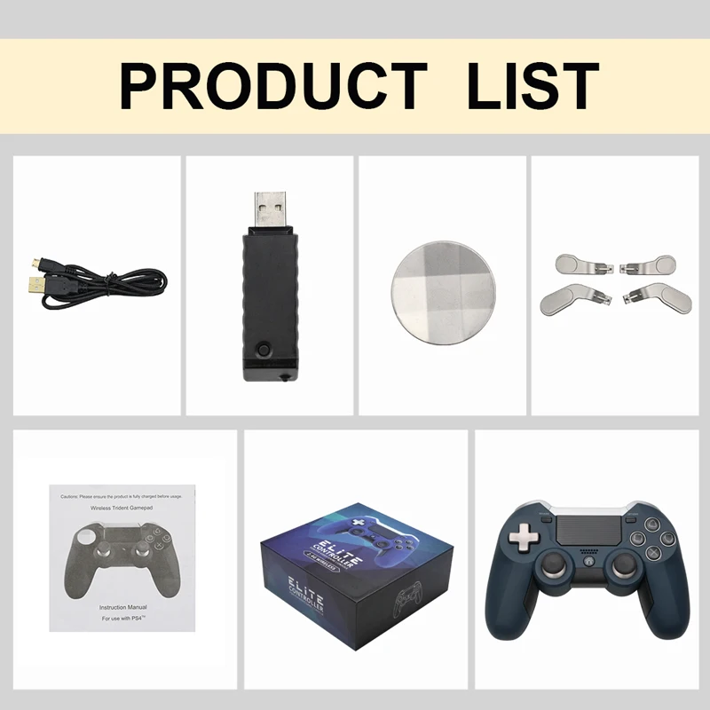 2 4G беспроводной джойстик для PS4 Геймпад двойная вибрация Элитный игровой