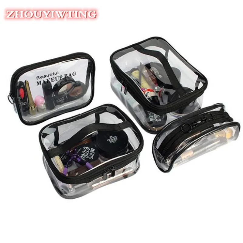 

Transparent PVC Storage Bags For Women Travel Cosmetic Bag Organizer Clear Makeup Case Toiletry Beauty Pouch Wash Packing Cubes