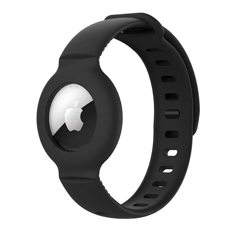 

Wrist Bracelet for AirTag Tracker Case Soft Silicone Strap Compatible with Apple AirTags Band with Protective Cover