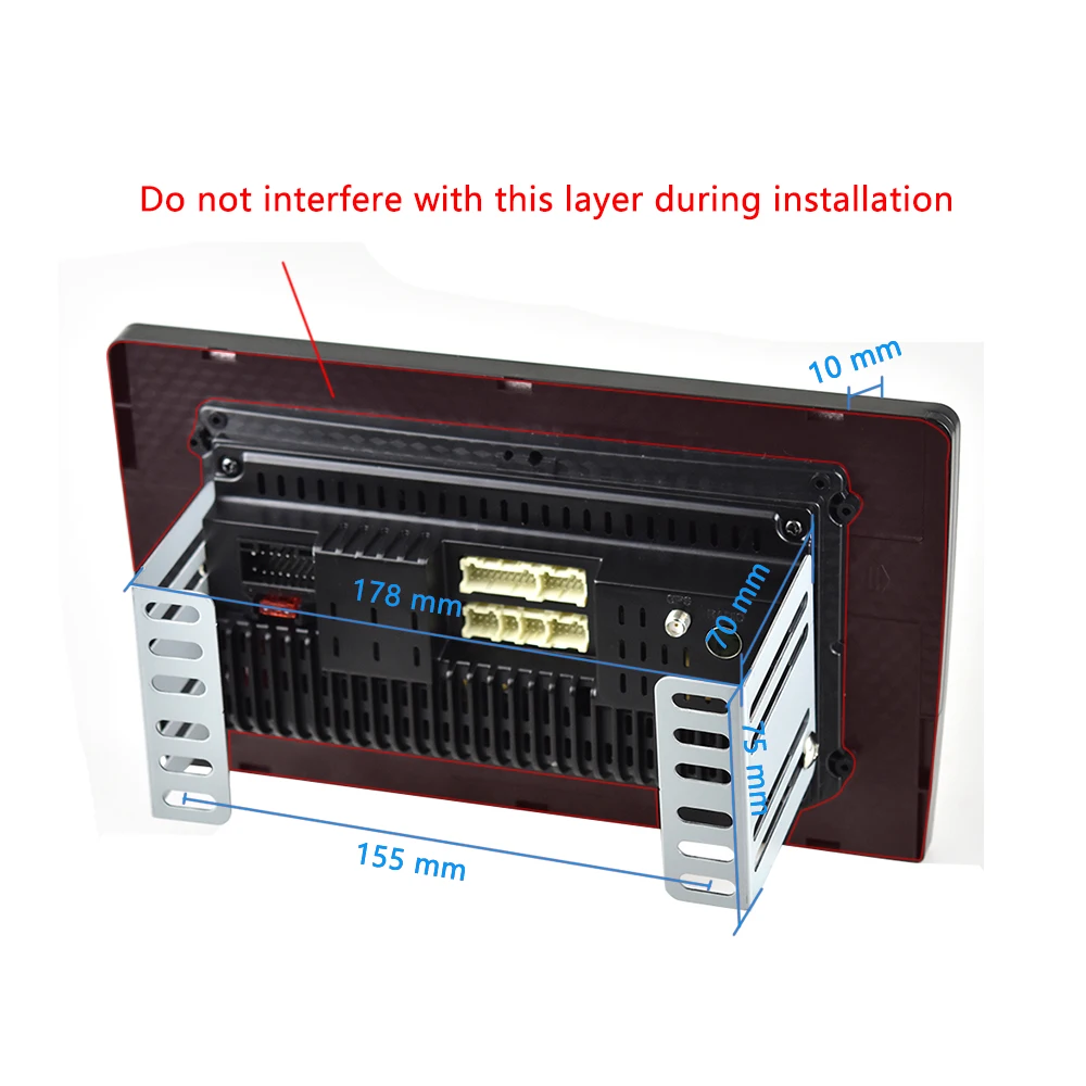 AMPrime Android 2 din 10 1 ''Авторадио автомобильный радиоприемник 1080P 2.5D Закаленное