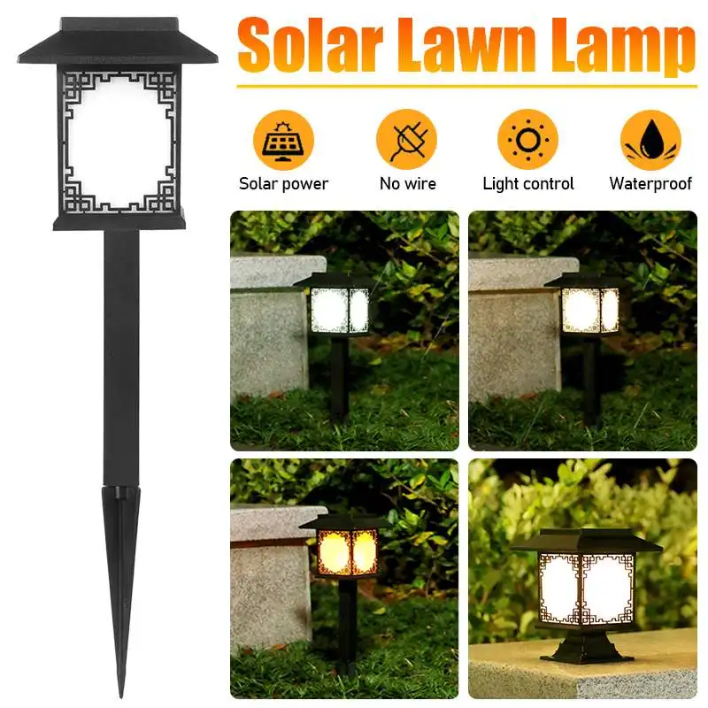 

Уличный светодиодный фонарь на солнечной батарее, водонепроницаемый садовый светильник для газона, уличное освещение на солнечной батарее...