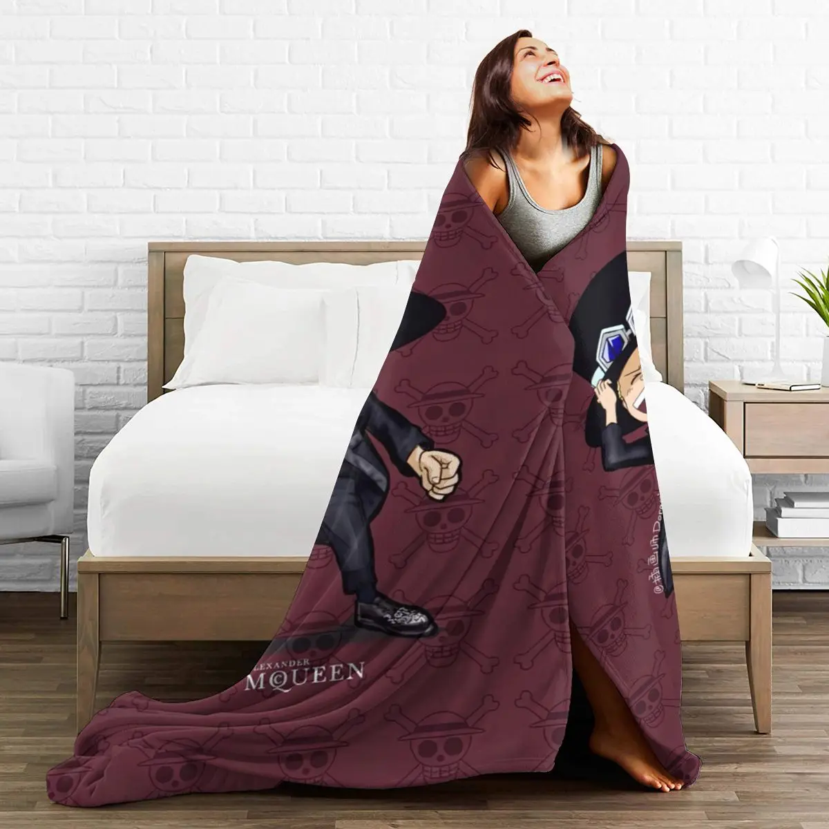 

3D Cartoon Sherpa Blanket Warm Super Soft Flannel Office Nap Bedspread Sofa Bedding Plush Quilt Plaids 300699111