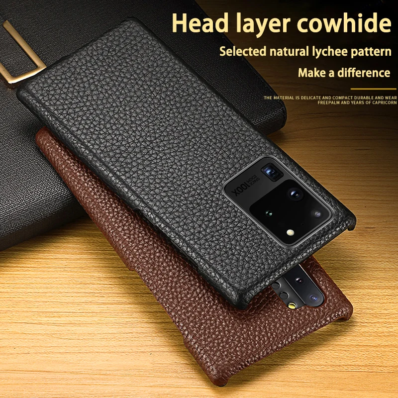 

Leather Phone Case For Samsung S20 Ultra S10 Lite S10e S9 S8 S7 Note 8 9 10 Plus A10 A20 A30 A40 A50 A70 A51 A71 Litchi Texture