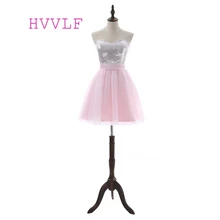 Robe de Cocktail courte en Tulle rose, ligne a, décolleté en cœur, Mini, avec nœud  (1)