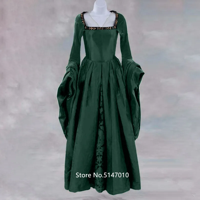 Средневековый Ренессанс костюмы на Хэллоуин для женщин взрослых Виктории Винтаж