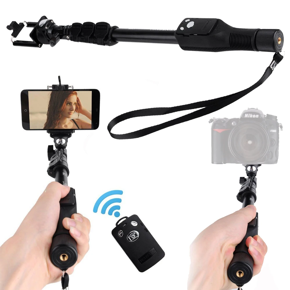 

For Gopro Dslr Camera IOS Android Phone Selfie Stick Yunteng 1288 Bluetooth Extendable Handheld Yt-1288 Tripod Monopod VS 188