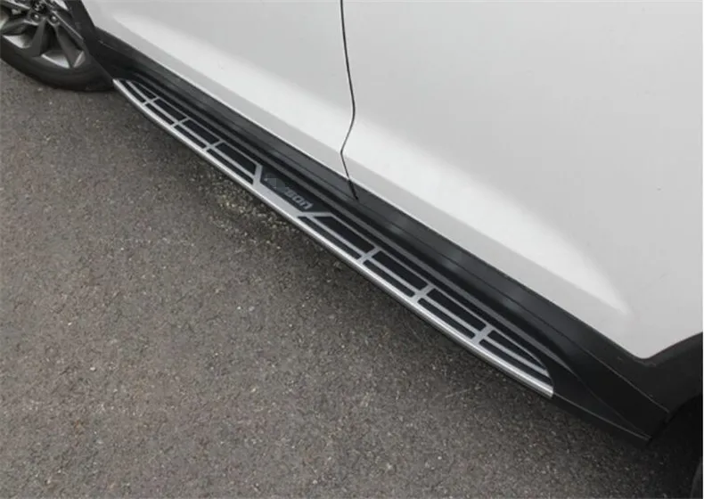 Для hyundai Tucson ходовые панели боковая ступенька бар педали Высокое Качество Cayenne стиль Nerf бар