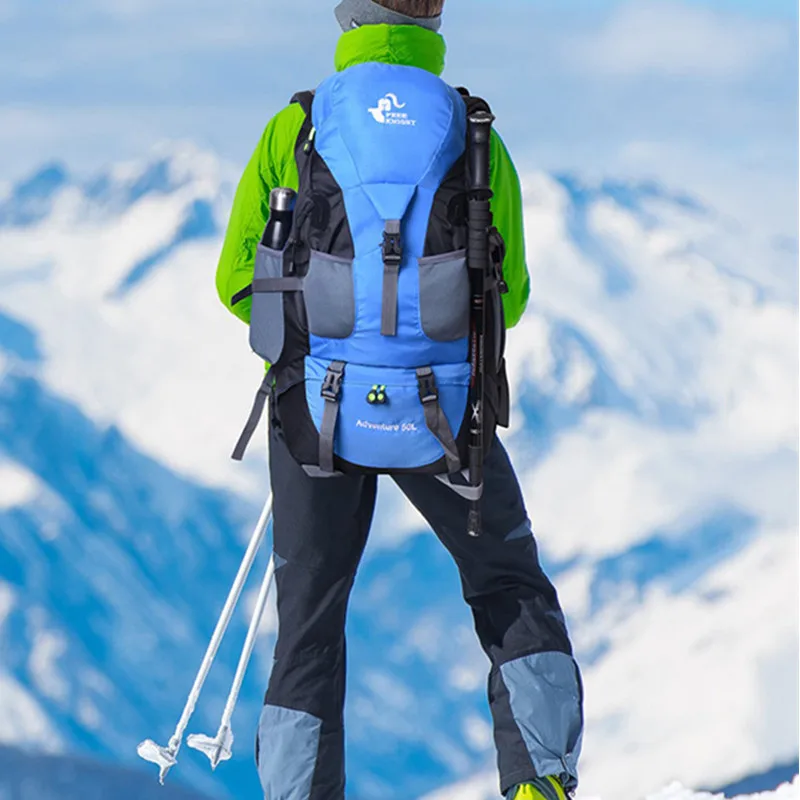 

50L Backpack Men Hiking Mountain Bagpack Waterproof Camping Equipment For Trekking Tourism Supplies Women's Travel Sports Bag