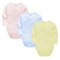 3pcs infant newborn baby girl boy bodysuits 0 24m spring autumn solid unisex toddler clothes sets long sleeve bodysuits