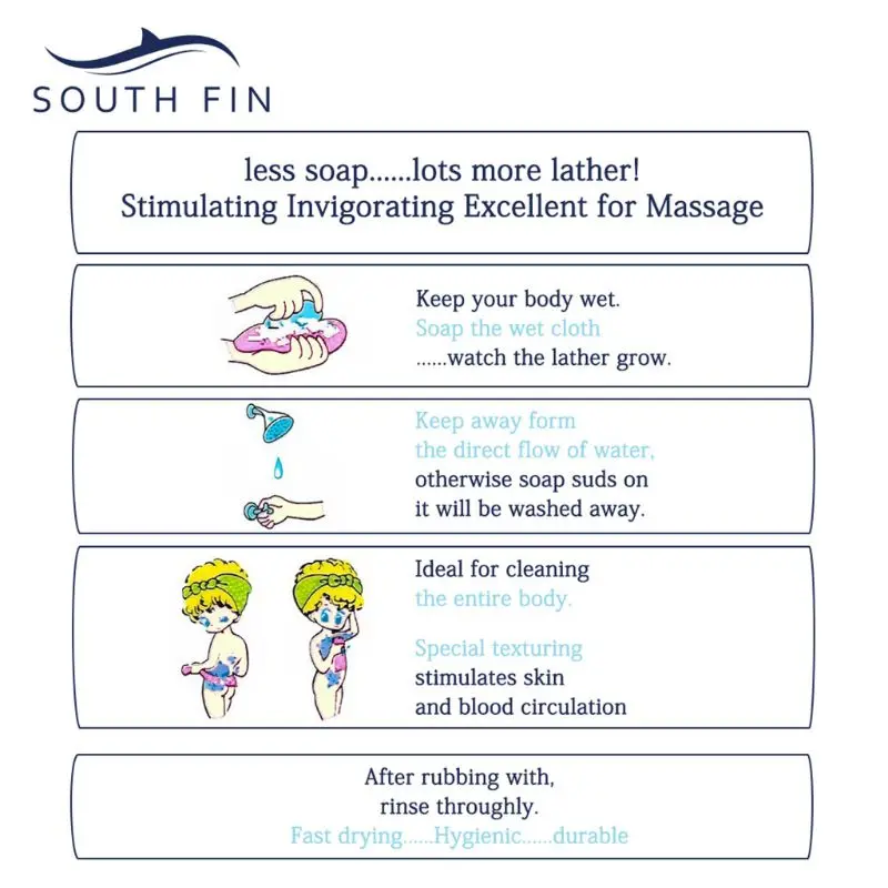 

5Pcs/Set Durable Bath Towel Dead Skin Remover Shower Cloth Exfoliating Scrubber for Face Body Cleaning Tools