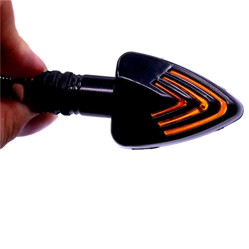 

2pcs Universal Motorcycle Turn Signal Light Motorcycle LED Lights Rear Blinker Indicator Tail Light Motorcycle Arrow Amber 28GC