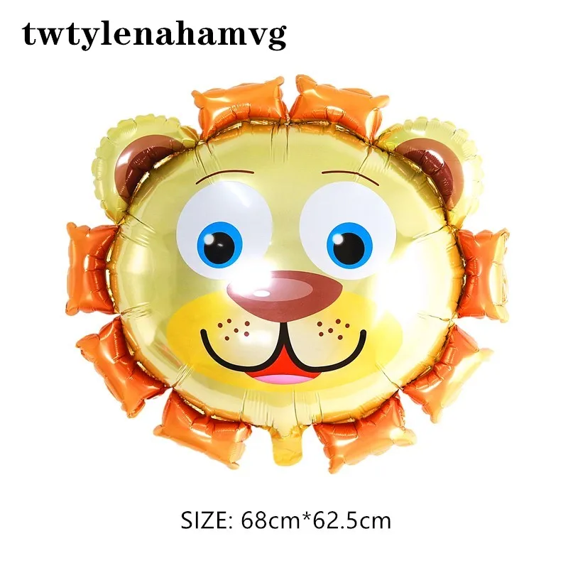 Желтый Лев животное король фольги новый воздушный шар зоопарк рекламные