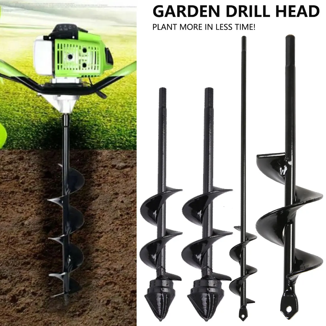 

Садовый плантатор Drillforce, спиральное сверло с шестигранным валом, для буровых работ, для посадки