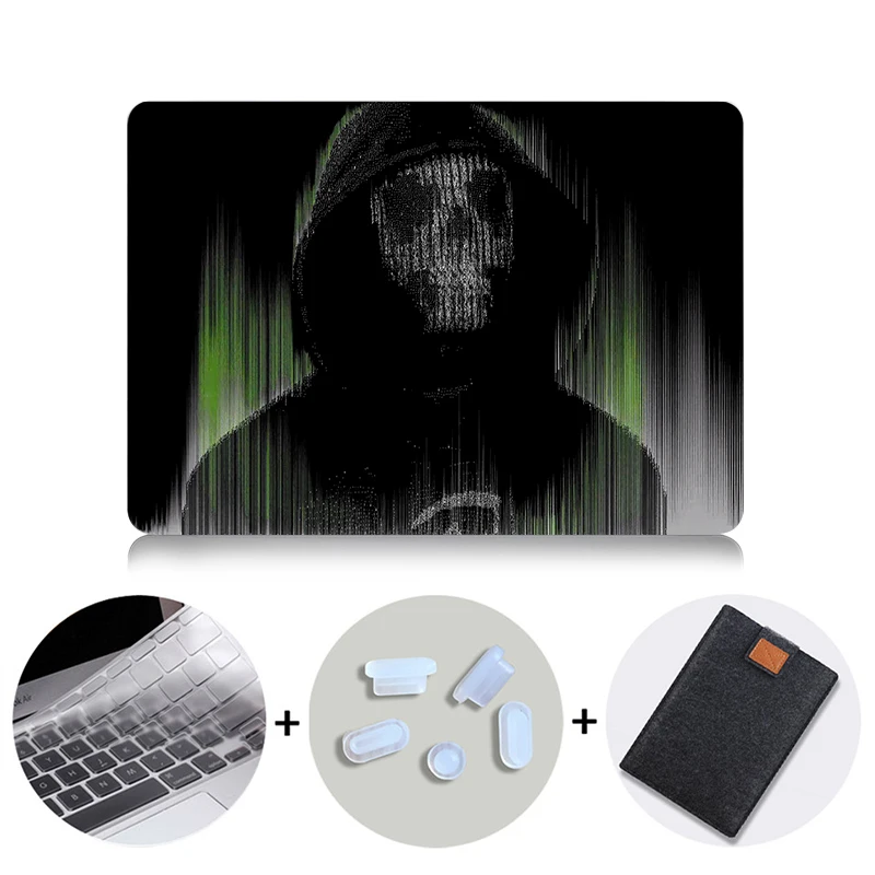 MB03 MTT чехол для Apple Macbook Pro 13 15 retina Air 11 13 дюймов Сенсорная панель Череп чехол для ноутбука mac book 12 защитный чехол - Цвет: MB03