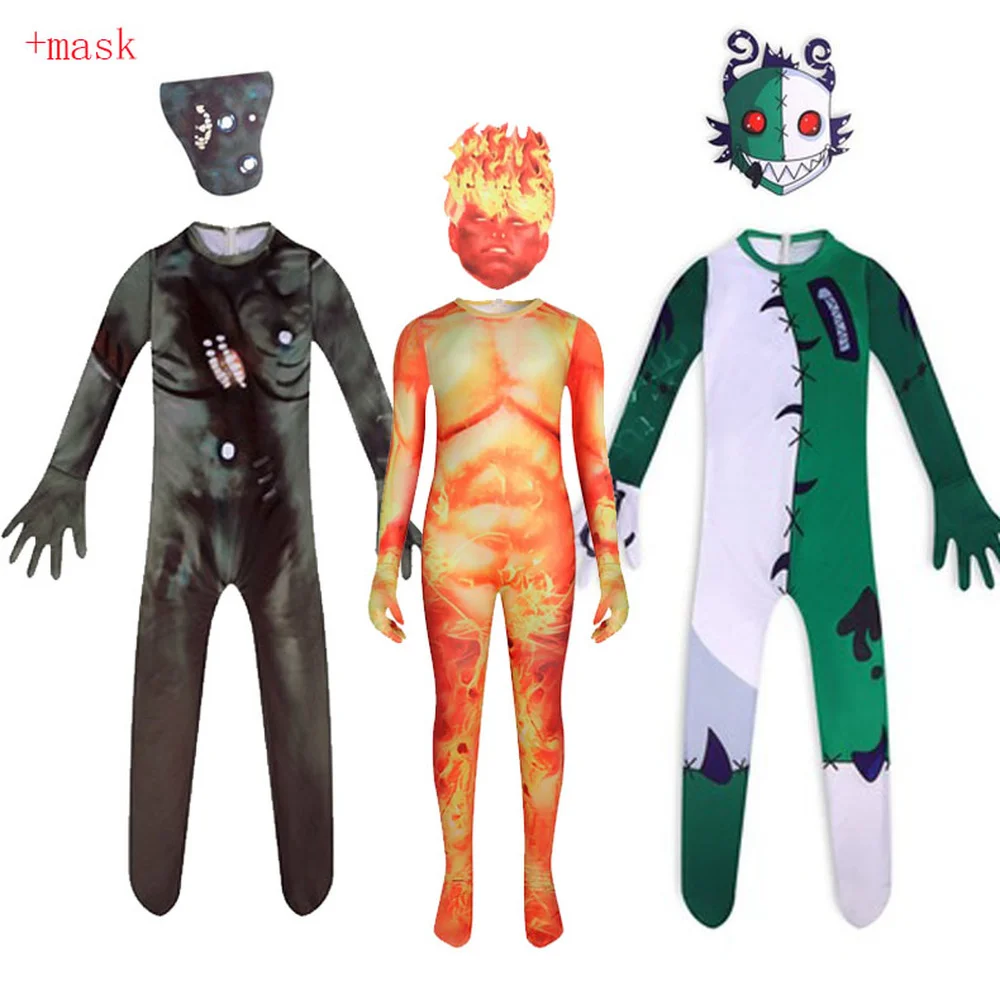 

2021 Детские костюмы для Хэллоуина, аниме Scp gas1499, 457, Balla059, косплей, боди для мальчиков и девочек, Карнавальная одежда