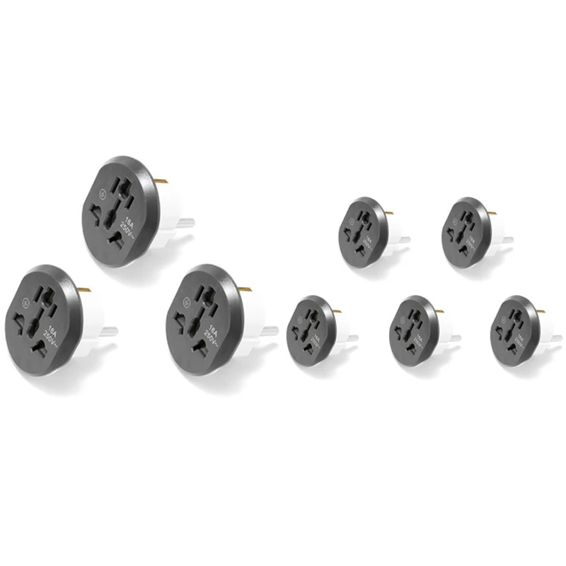 

Universal EU Plug Converter EU Adapter 2 Round Pin Socket AU US UK CN to EU Wall Socket AC 16A 250V Travel Adapter