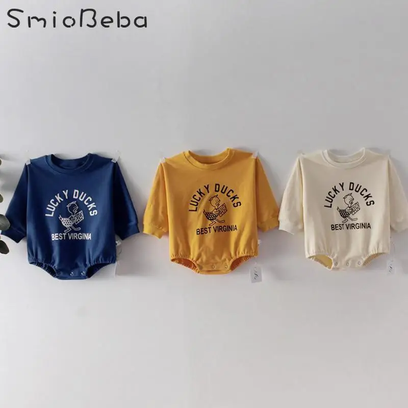 Весенние комбинезоны для новорожденных девочек и Ins 2020 Свободные Комбинезоны с