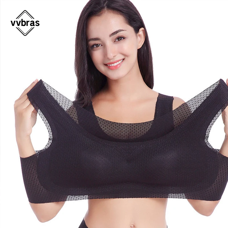 

vvbras Dropshipping Sports Bra Women Push Up Elastic Wireless 5D Contours Bra Soft Seamless Bra Seamless Padded Plus Size M-7XL