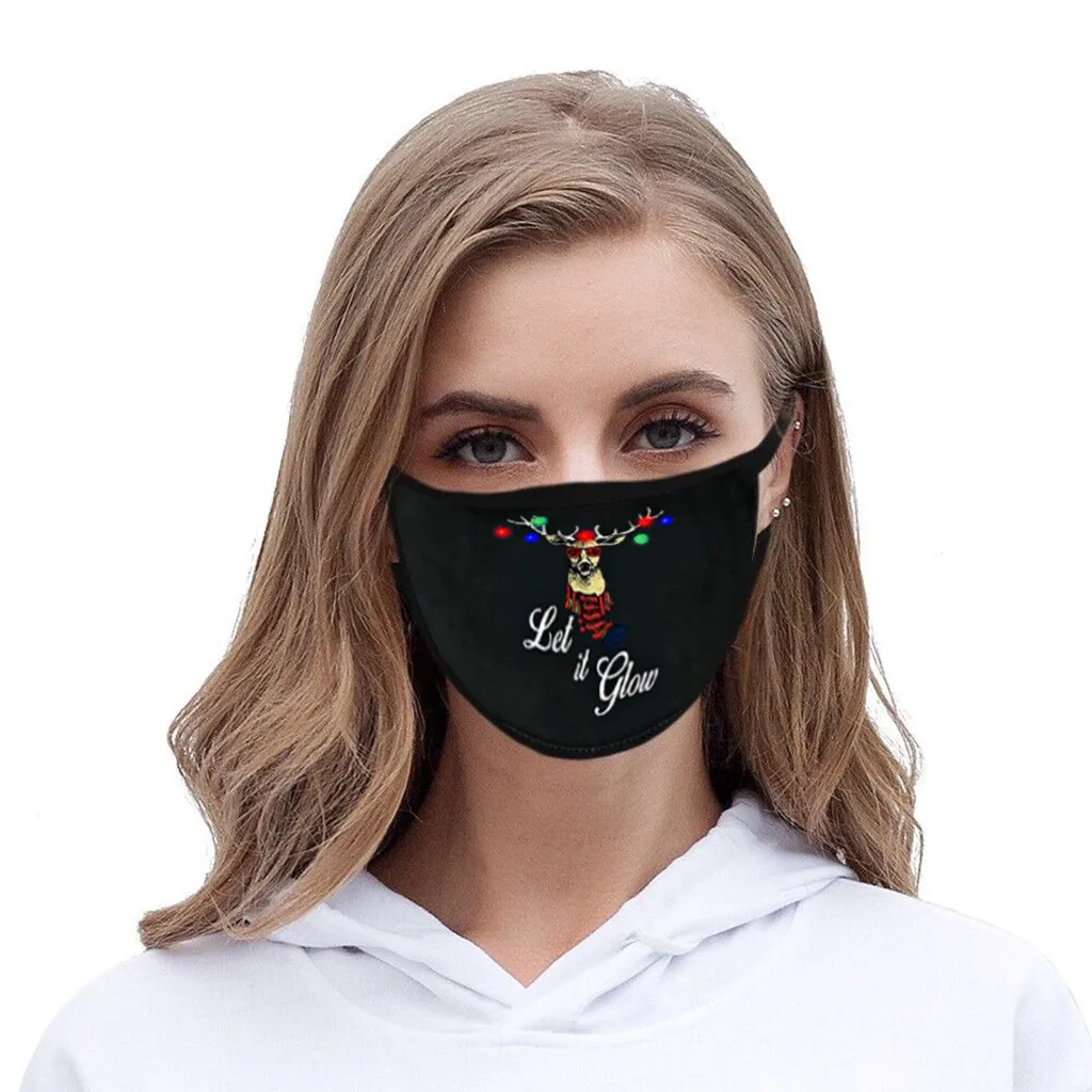 1 Pcs Women Funny Christmas Party Cosplay Lip Print Face Mask Adult Printed Cute Faceshield Mascaras Costume#0804PJR |