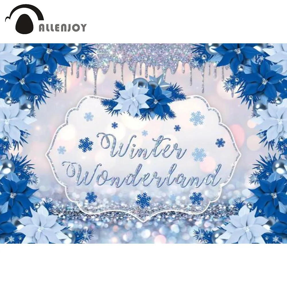 

Фон для фотосъемки с изображением зимних снежинок