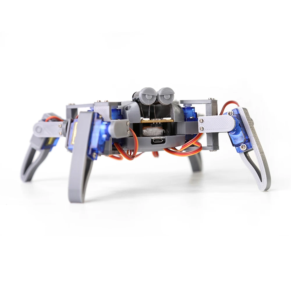 Quadruped Spider Robot Kit v2.0 for Arduino，3D printed Bionic robot DIY NodeMCU Programming Maker Open source hardware | Компьютеры и