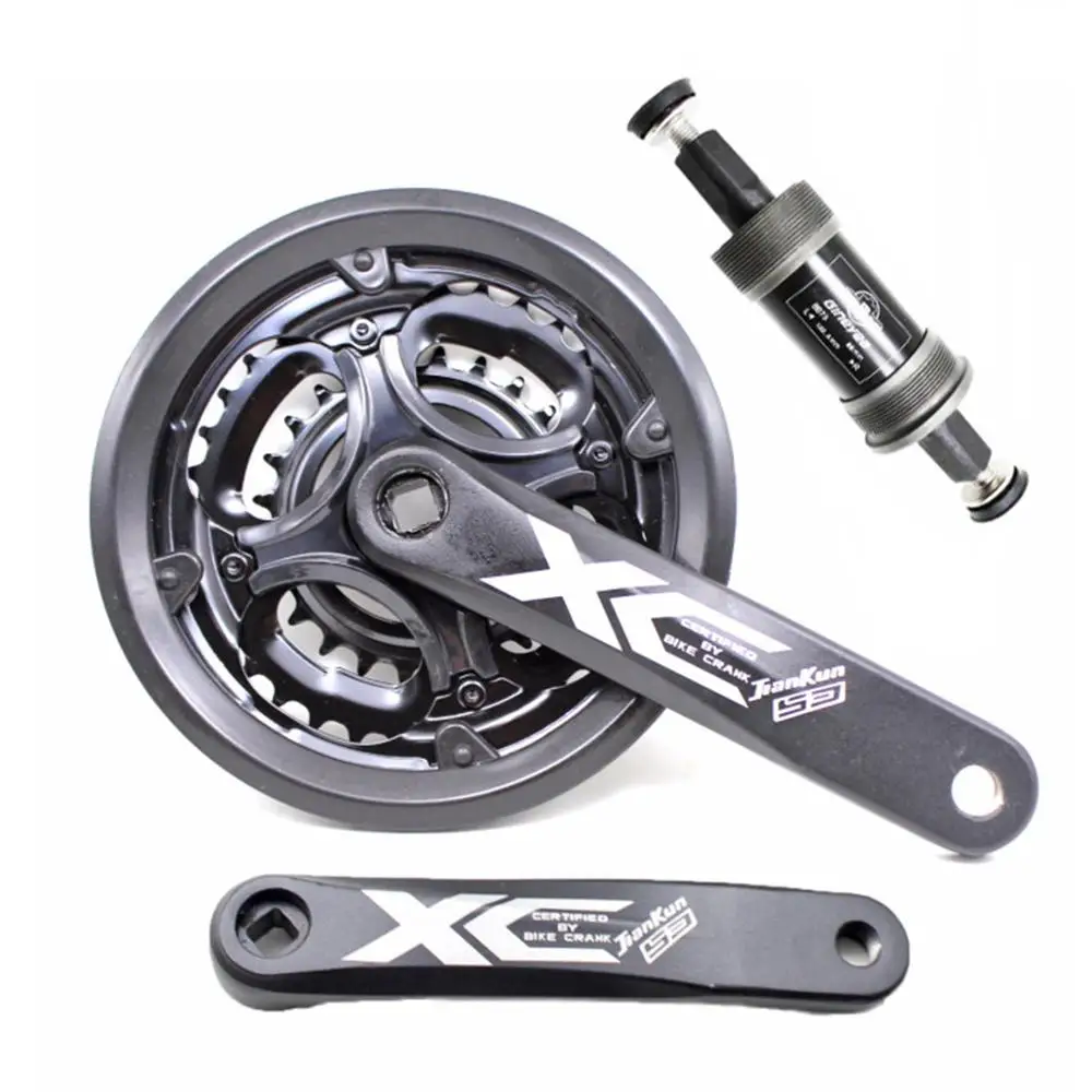 

MTB Crankset 7/8/9 Speed 24-34-42T Bicycle Crank Set 170mm aluminum alloy crank diamond hole Sprocket wheel Chainwheel Bike Part