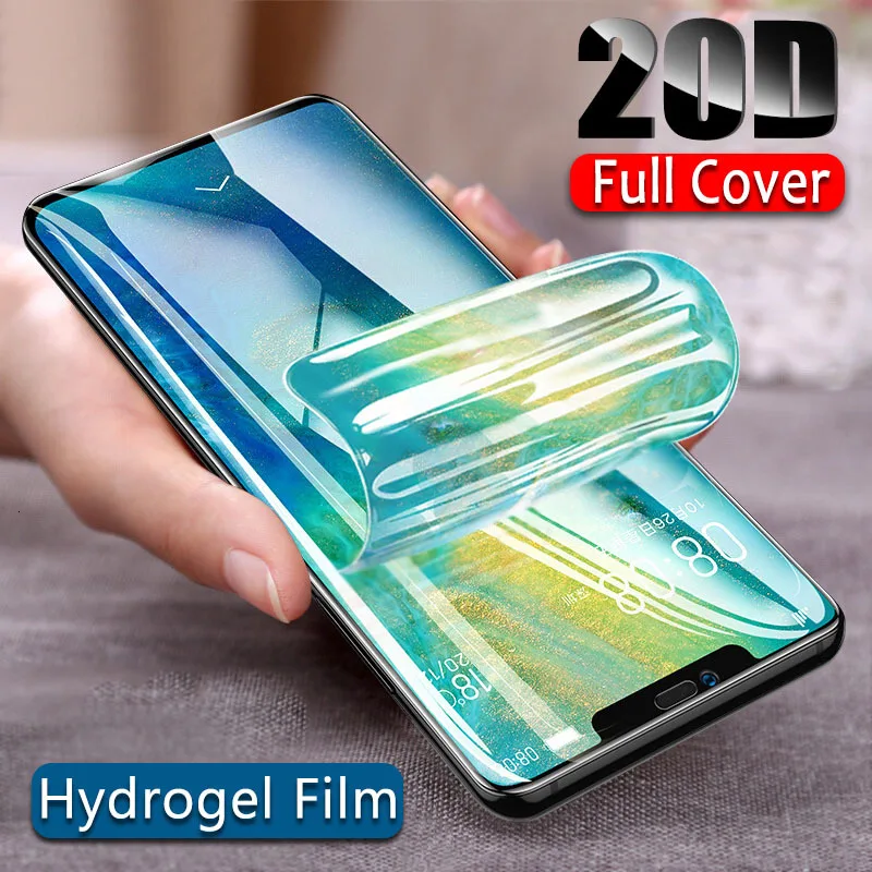 Гидрогелевая защитная пленка 20D для Huawei P30 P20 P10 Pro Mate 30 20 10 Lite Защитная P Smart 2019 Nova 3 3i