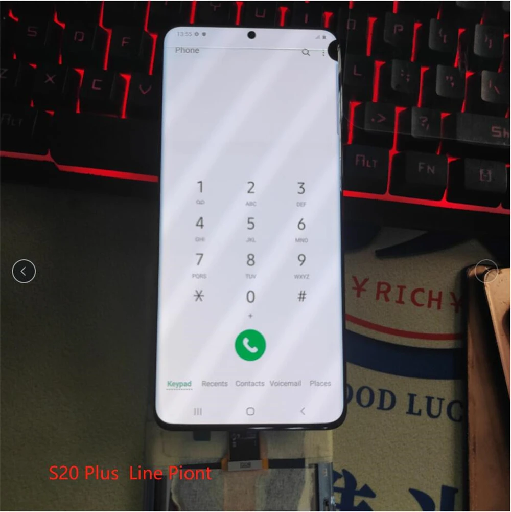 

Один выбор линий битых пикселей для Samsung Galaxy S20 Plus G985 G985F G986F/DS 5G ЖК-дисплей сенсорный экран дигитайзер без рамки