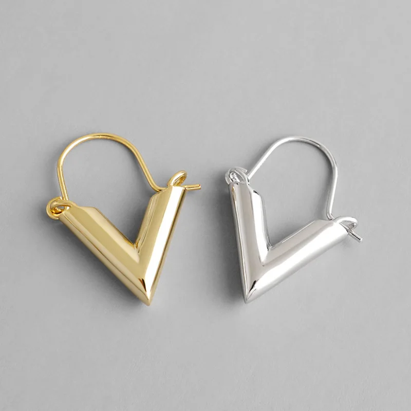 Женские Треугольные Серьги гвозди простые геометрические серьги из