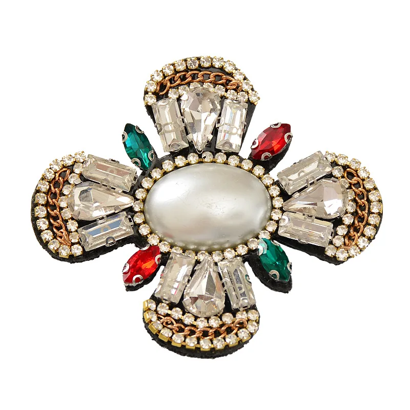 Модные 3d-аппликации Стразы с бусинами и кристаллами дизайнерские нашивки бантом