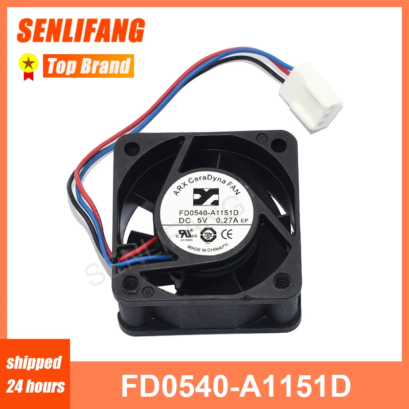 Новый бренд для ARX FD0540-A1151D DC 5V 0.27A 40x40x20 мм 3 провода Сервер площади вентилятора