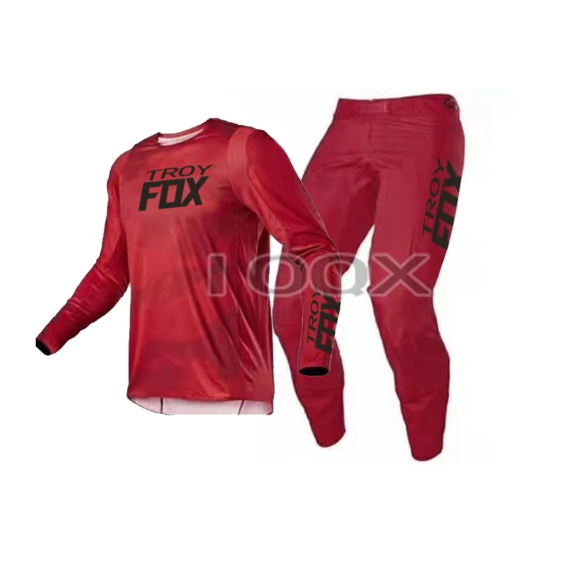 

Hot Selling 2021 Troy Fox MX 180 Oktiv Trev Gear Set Motorcycle Motorbike Racing Suit Mens Jersey Pants