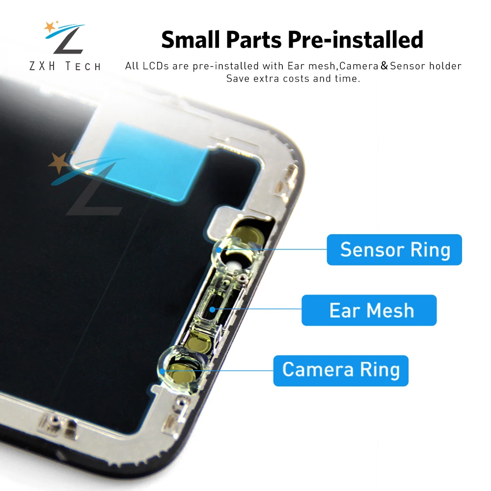 Amoled для iPhone X XR XS 11LCD в сборе с рамкой сменный TFT/OLED дисплей ЖК дигитайзер модуль 3D