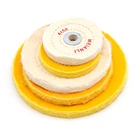 1 шт. 2 '' - 7'' хлопок Полировочный диск колодки 50 мм-200 мм для угловых Настольный шлифовальный станок