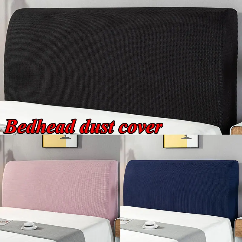 

Modern Bedside Cover Elastic Simplicity Dust Cover Polyester Fiber Comfortable Bedside Protective Cover Dustproof Home Supplies